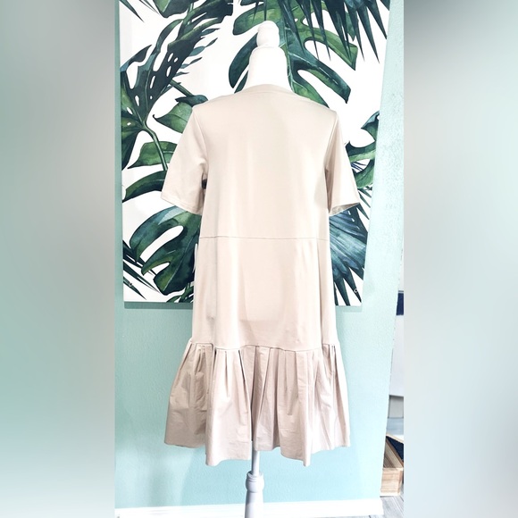 COS Pleated Dropped Waist Short Sleeve Dress - Picture 4 of 8